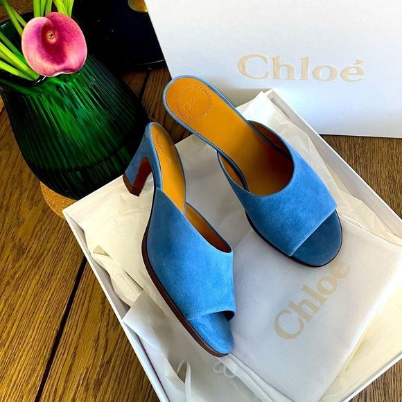 New  CHLOE SUEDE MULE 💗 - Picture 2 of 7